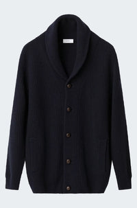 Shawl Cardi in Navy Blue