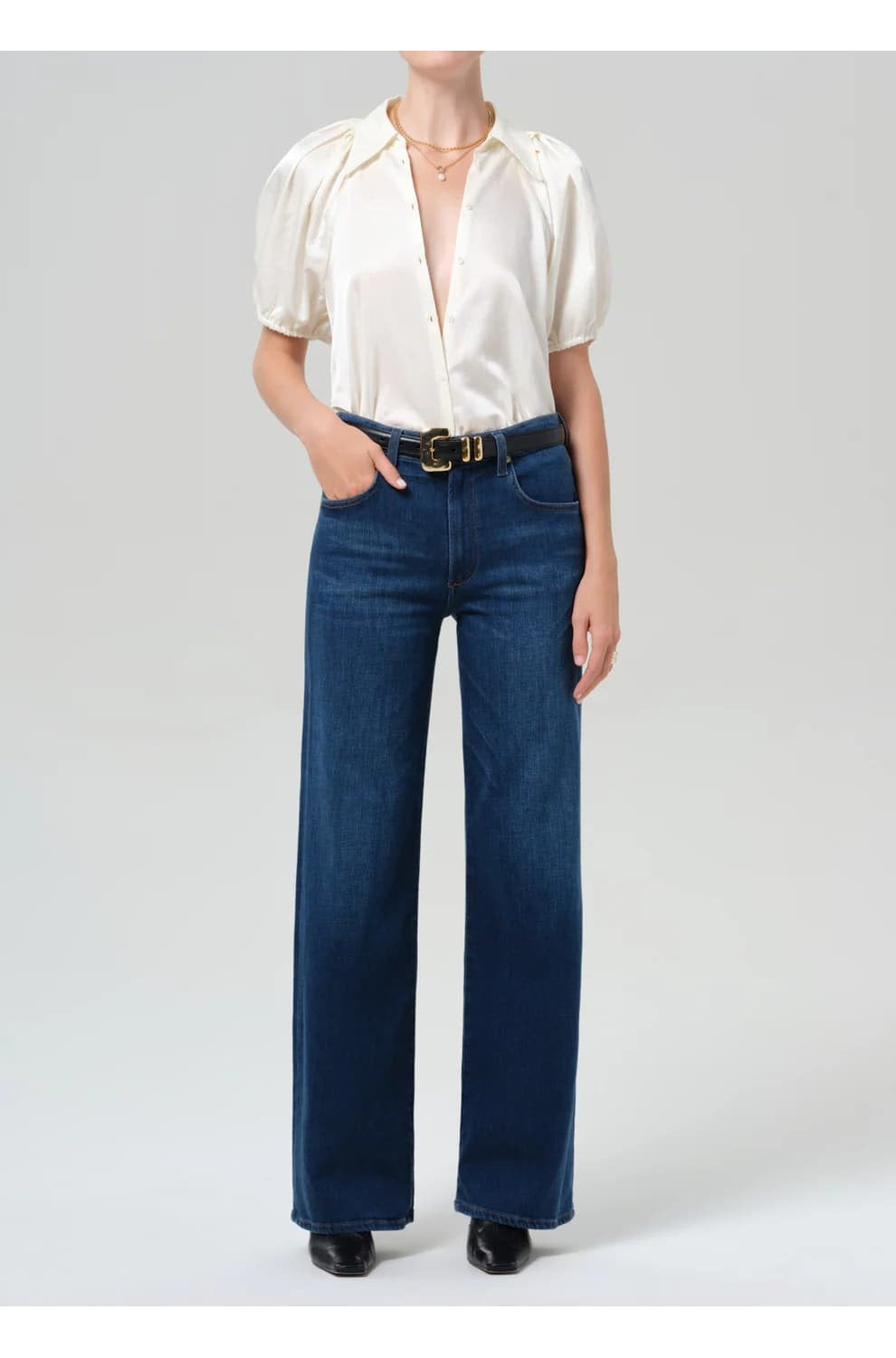 Annina High Rise Wide Leg in Pierre