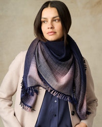 Horizon Scarf in Navy Pink