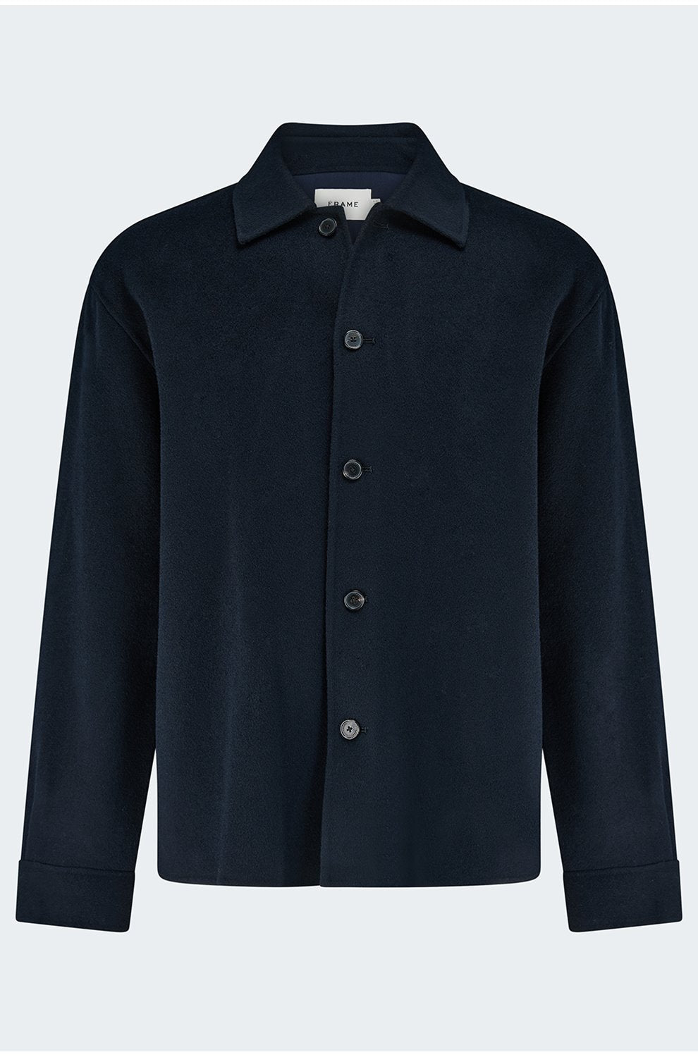 Double Face Wool Jacket in Dark Navy