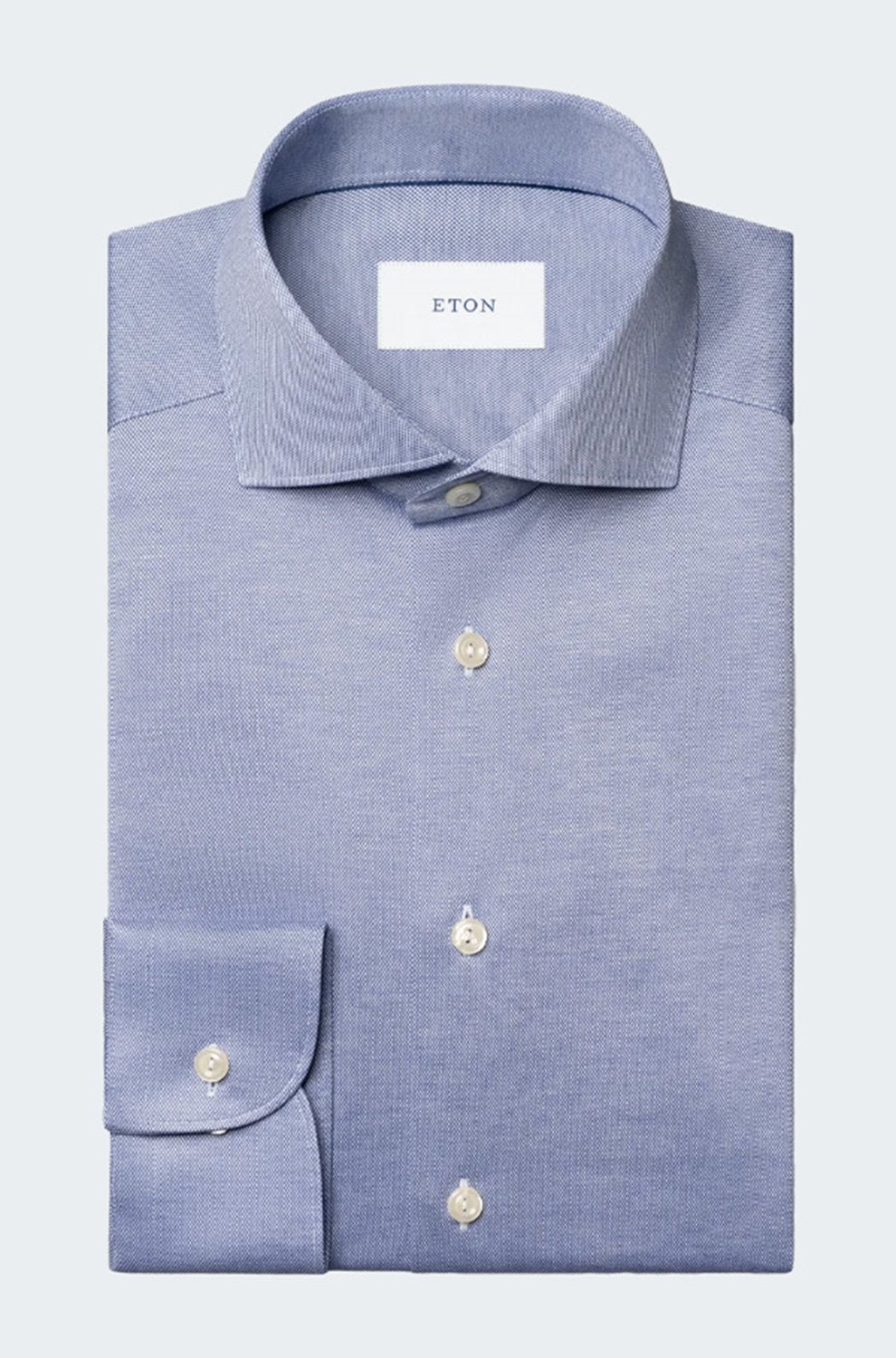 Filo Di Scozia Shirt in Mid Blue