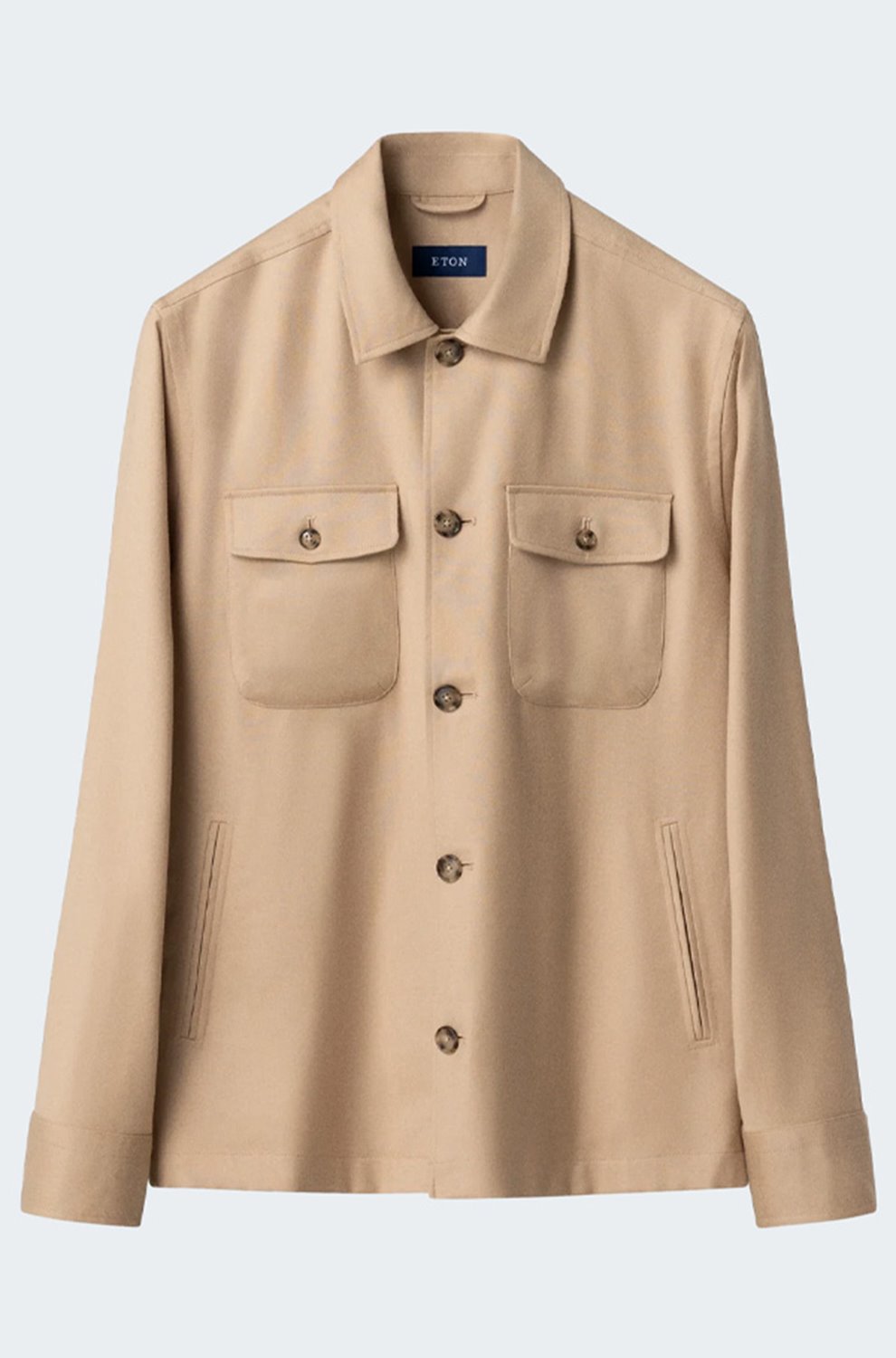 4 Pocket Overshirt in Beige