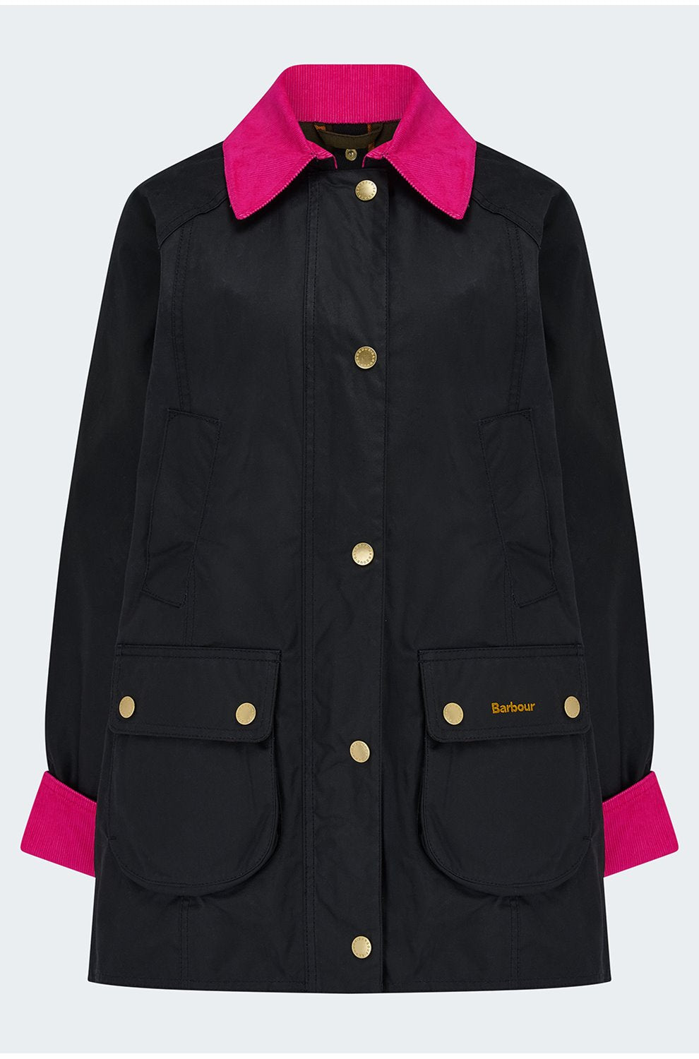 Icons Modern Beadnell Wax Jacket In Navy Classic