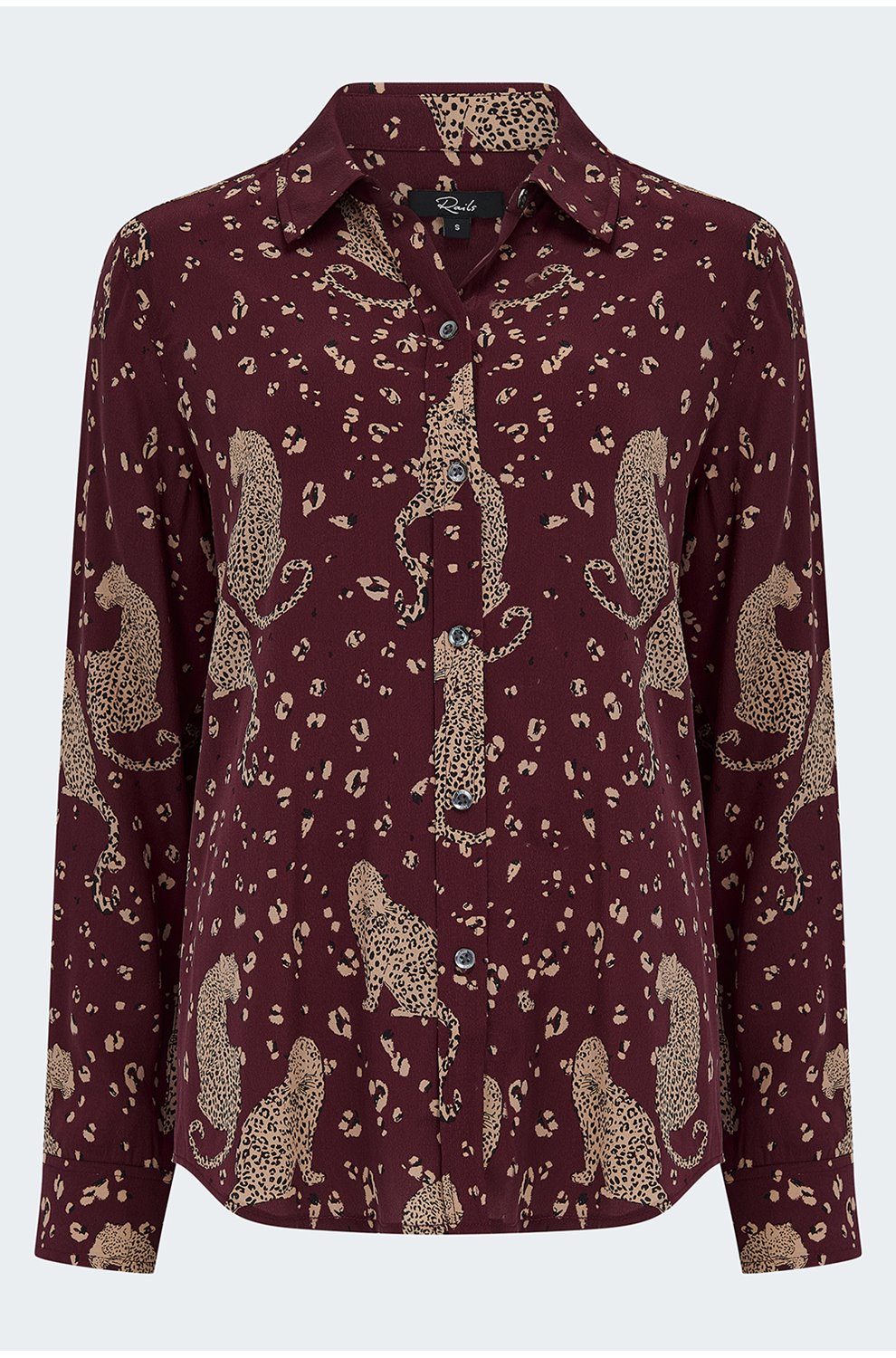 Kate Shirt In Oxblood Leopard