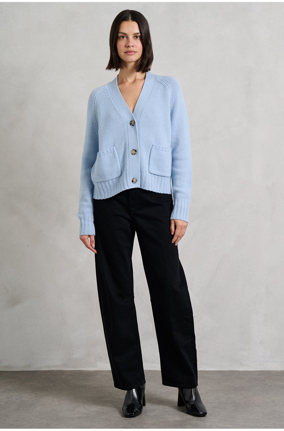 Miro Long Jean in Solid Black