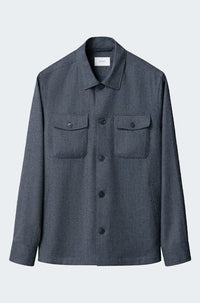 4 Pocket Overshirt in Blue