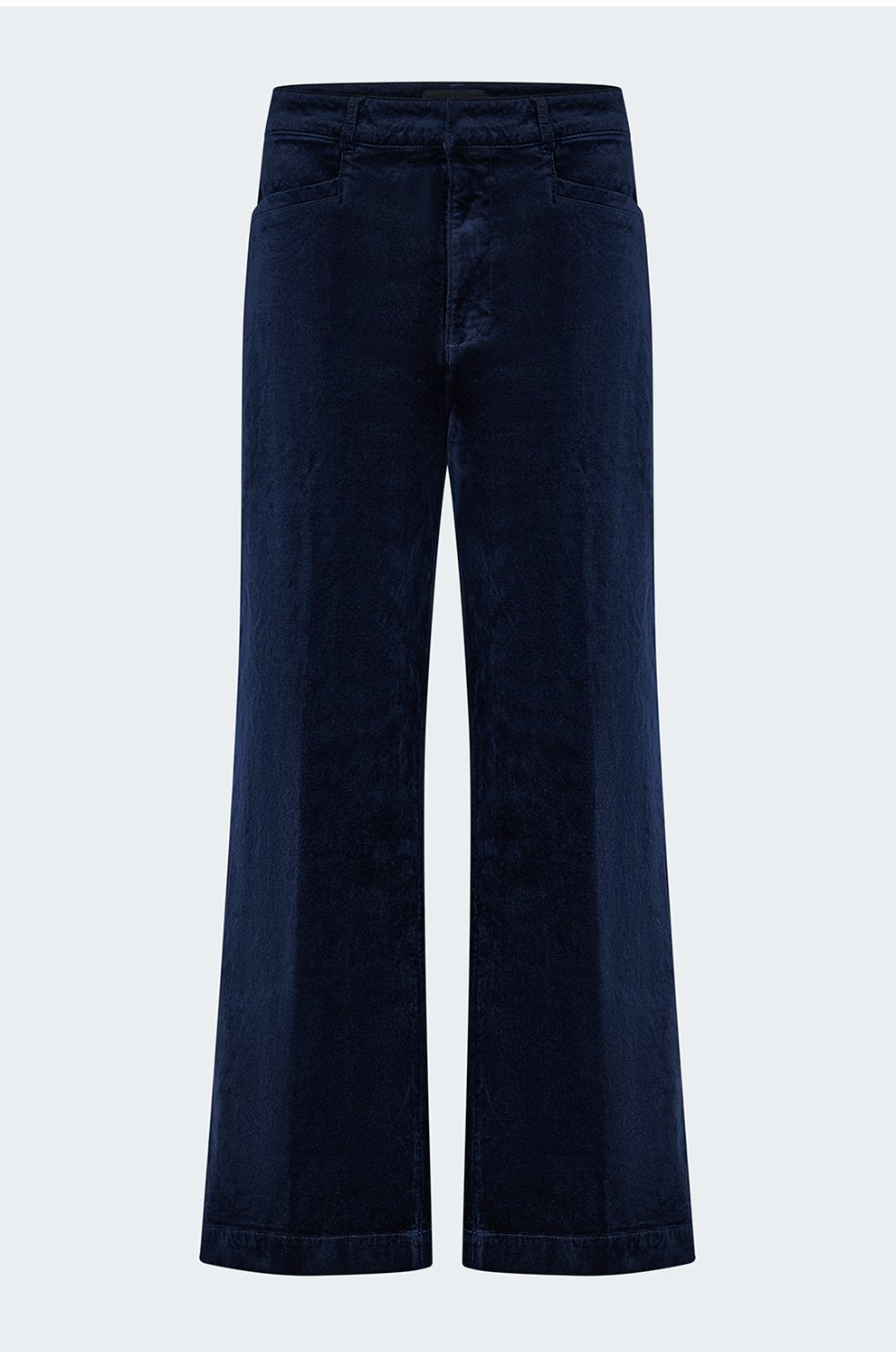 Anessa Wide Jean in Deep Navy Velvet
