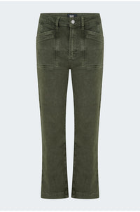 Quincy Ankle Straight Trouser in Forester Green