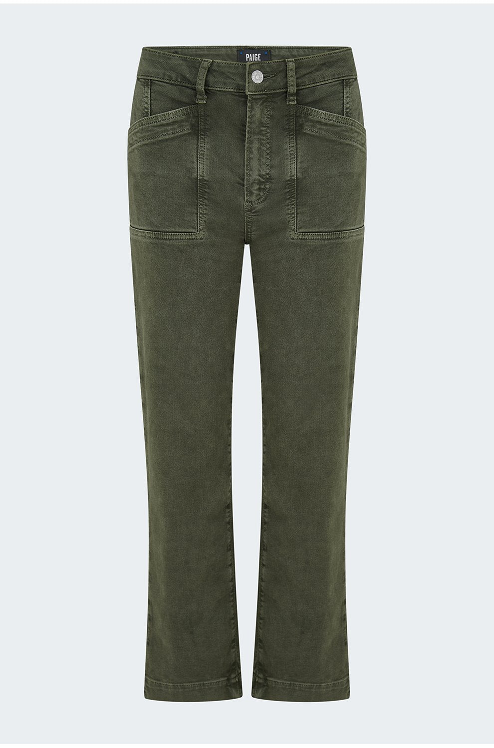 Quincy Ankle Straight Trouser in Forester Green