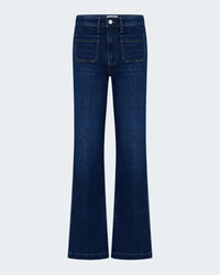 Leenah Wide Jean with Patch Pockets in Cambres