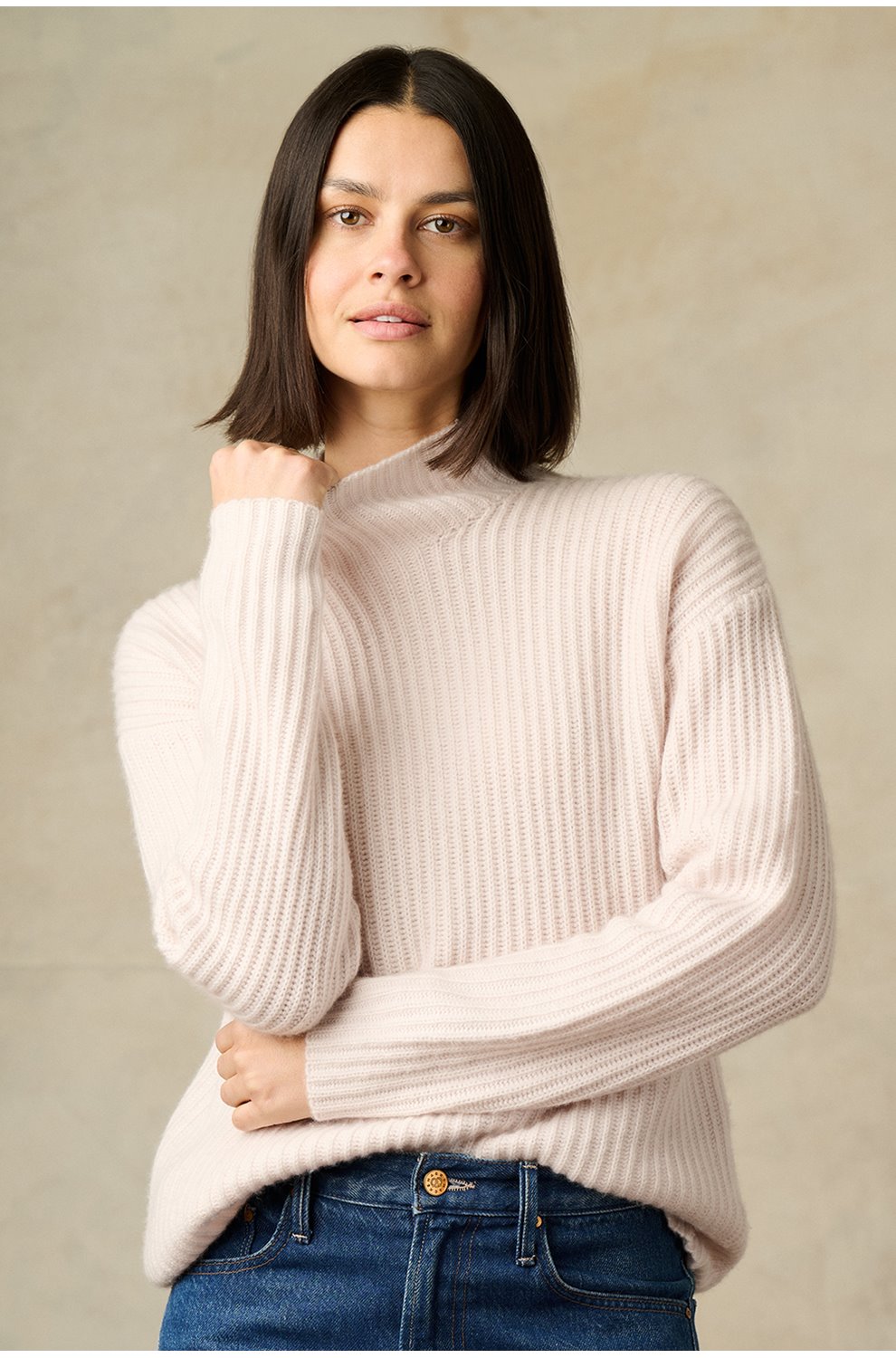 Egret Top in New Cream