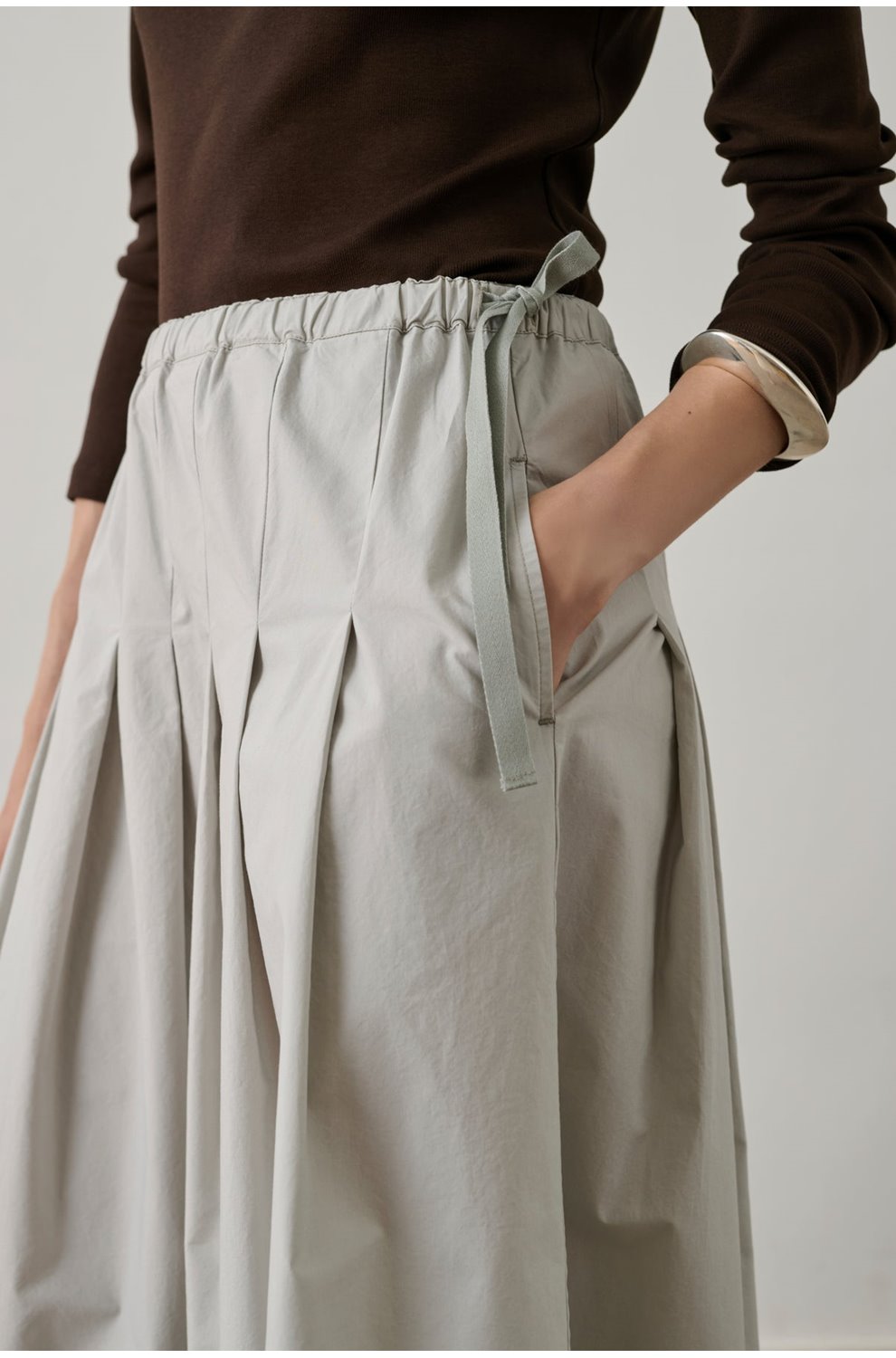 Amalia Skirt in Gris Clair