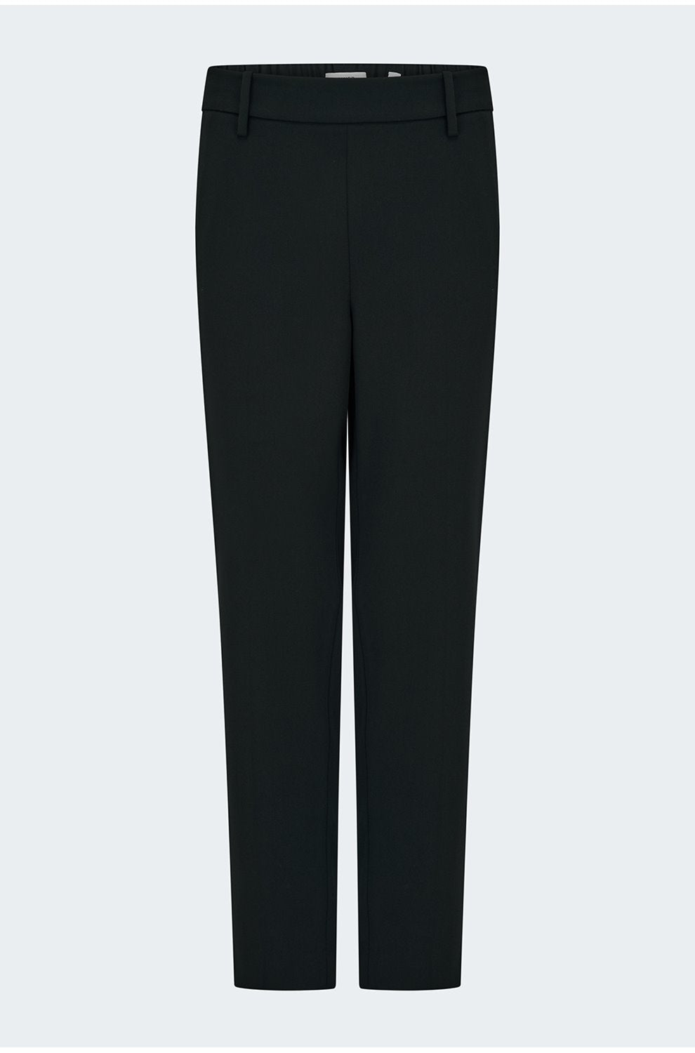 Mid Rise Tapered Pull On Pant in Black