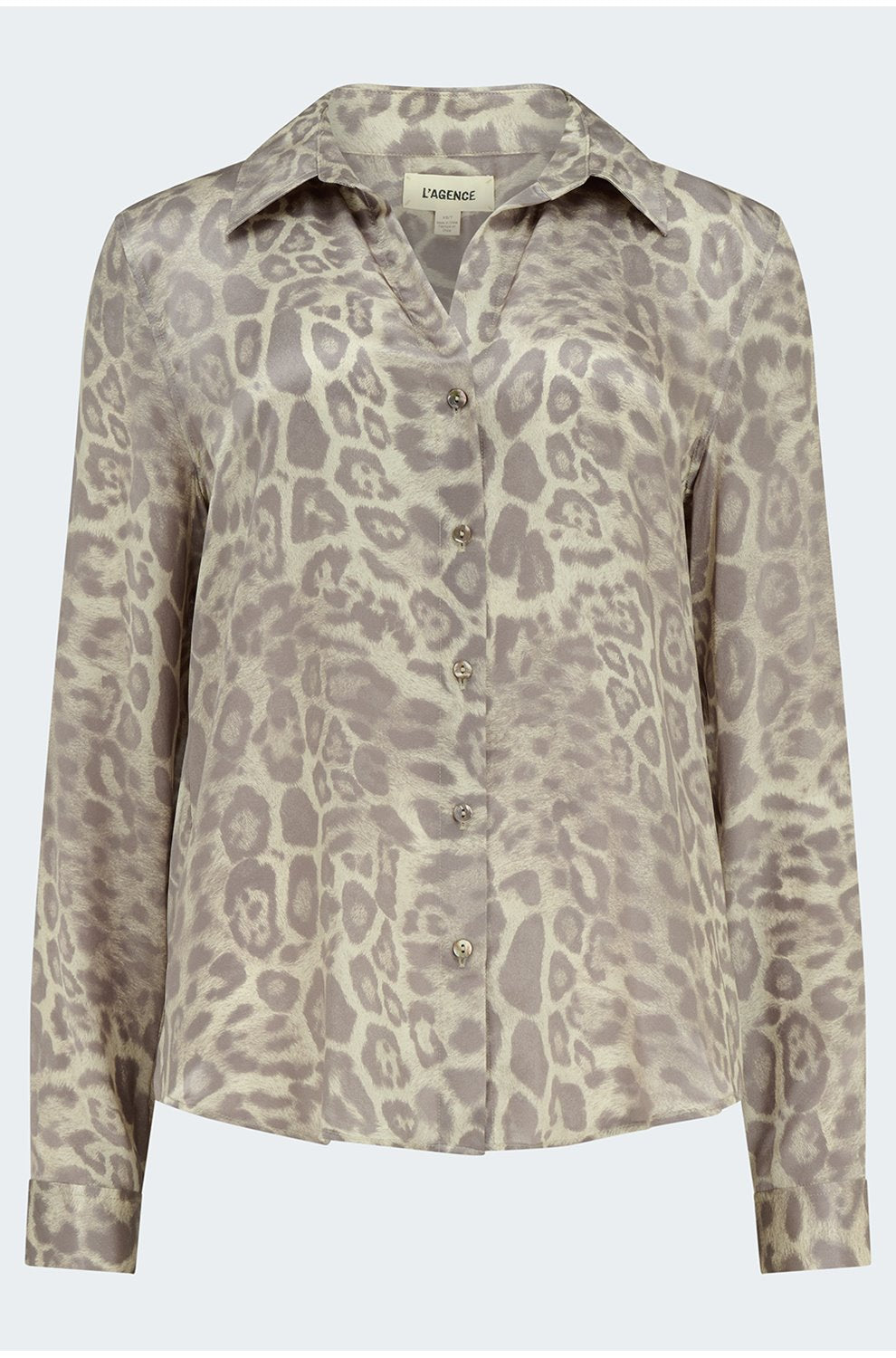 Tyler Blouse in Grey Leopard