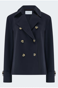 Cropped Trench in Navy