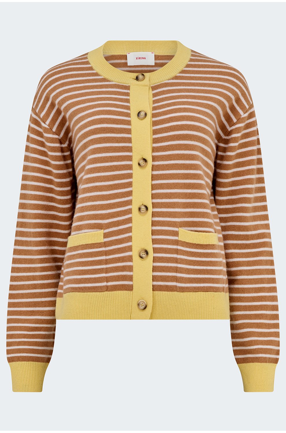 Lillian Cardigan in Camel Stripe