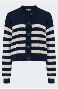 The Variation Cardi in Navy Multi