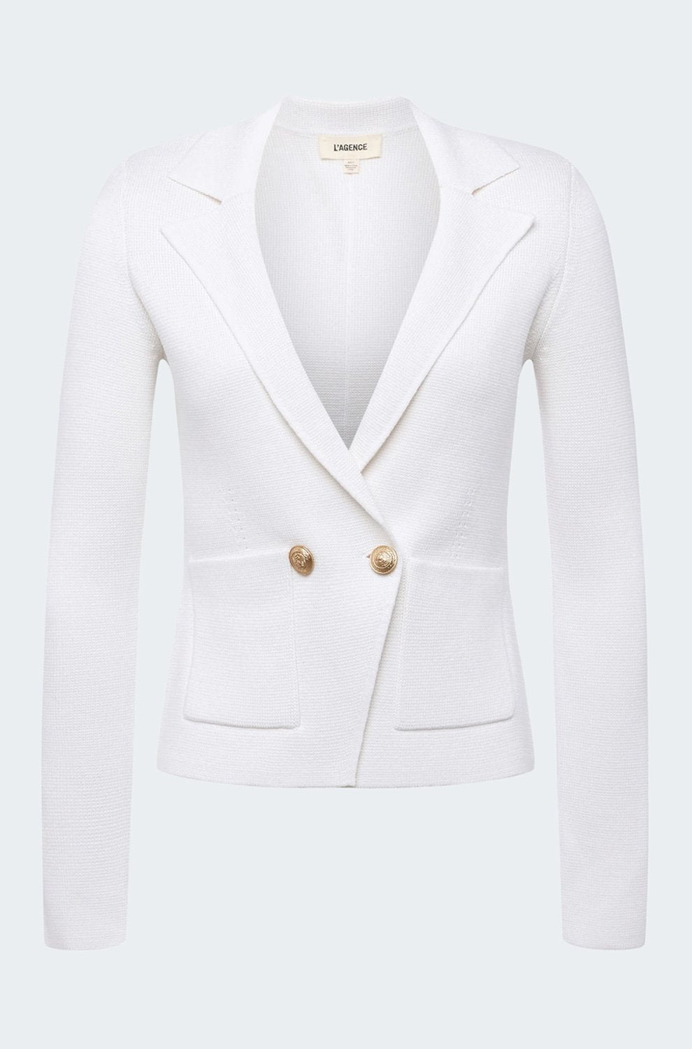 Sofia Knit Blazer in White