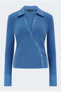Brenner Top in Blue Coast