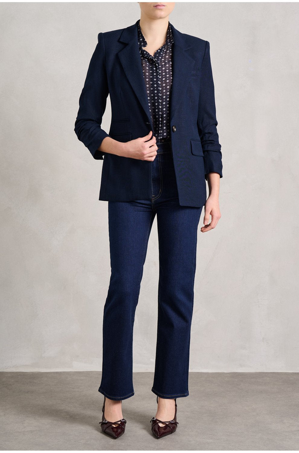 Battista Dickey Jacket in Navy