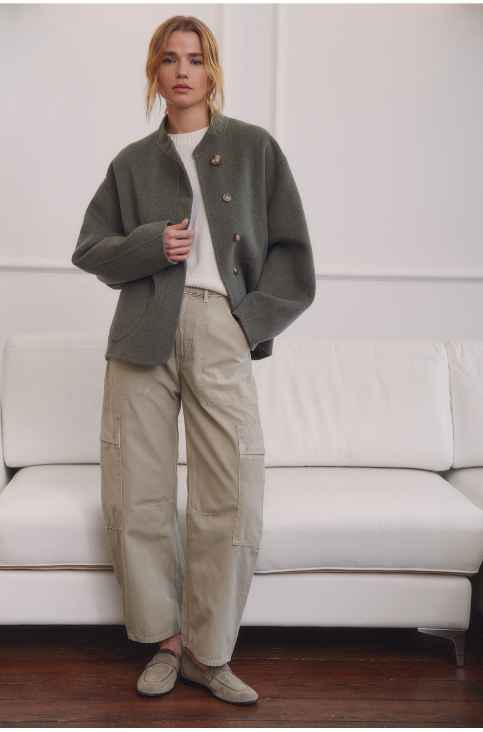 Marcelle Low Slung Easy Cargo in Burnished Quartz