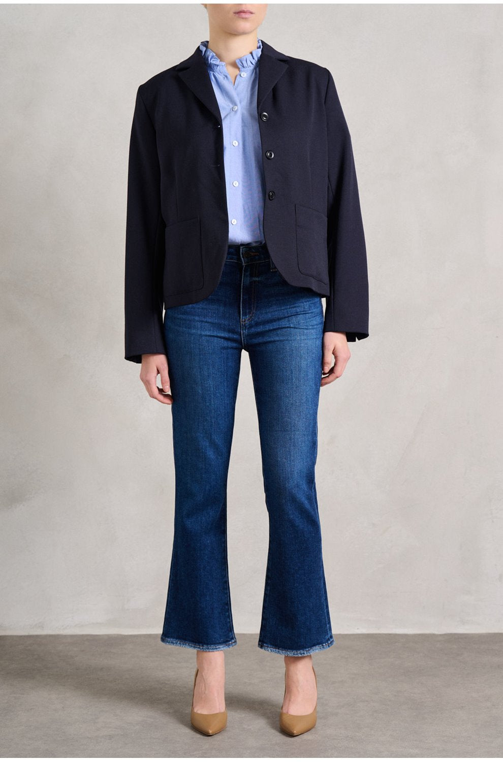 Mason Crop Bootcut Jean in Toulouse