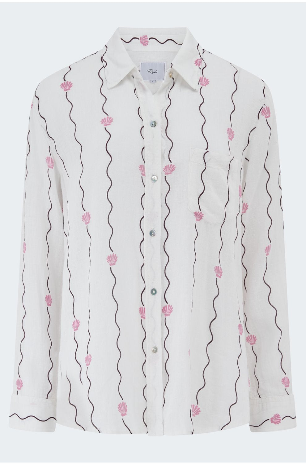 Charli Shirt in Striped Seashells