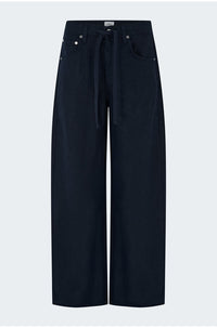Brynn Drawstring Trouser in True Navy