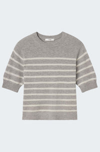 The Cashmere Easy Crew in Grey Multi