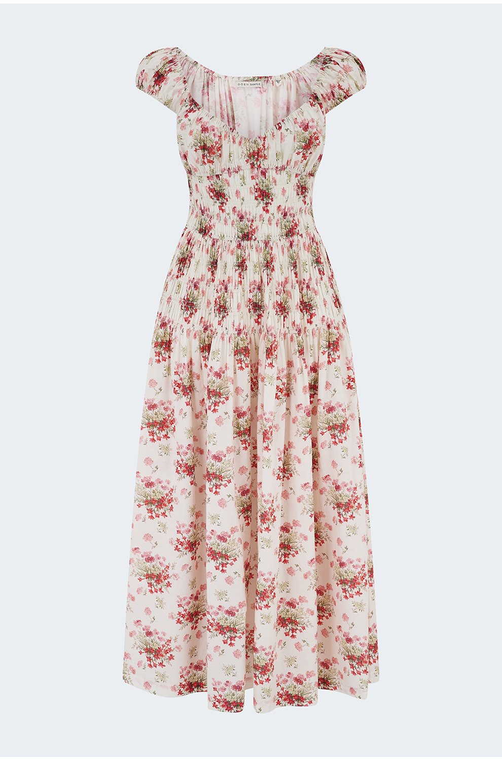 Quinette Dress in Ivory Lantana Floral