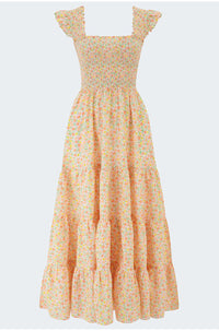 Kendall Dress in Floral Cream