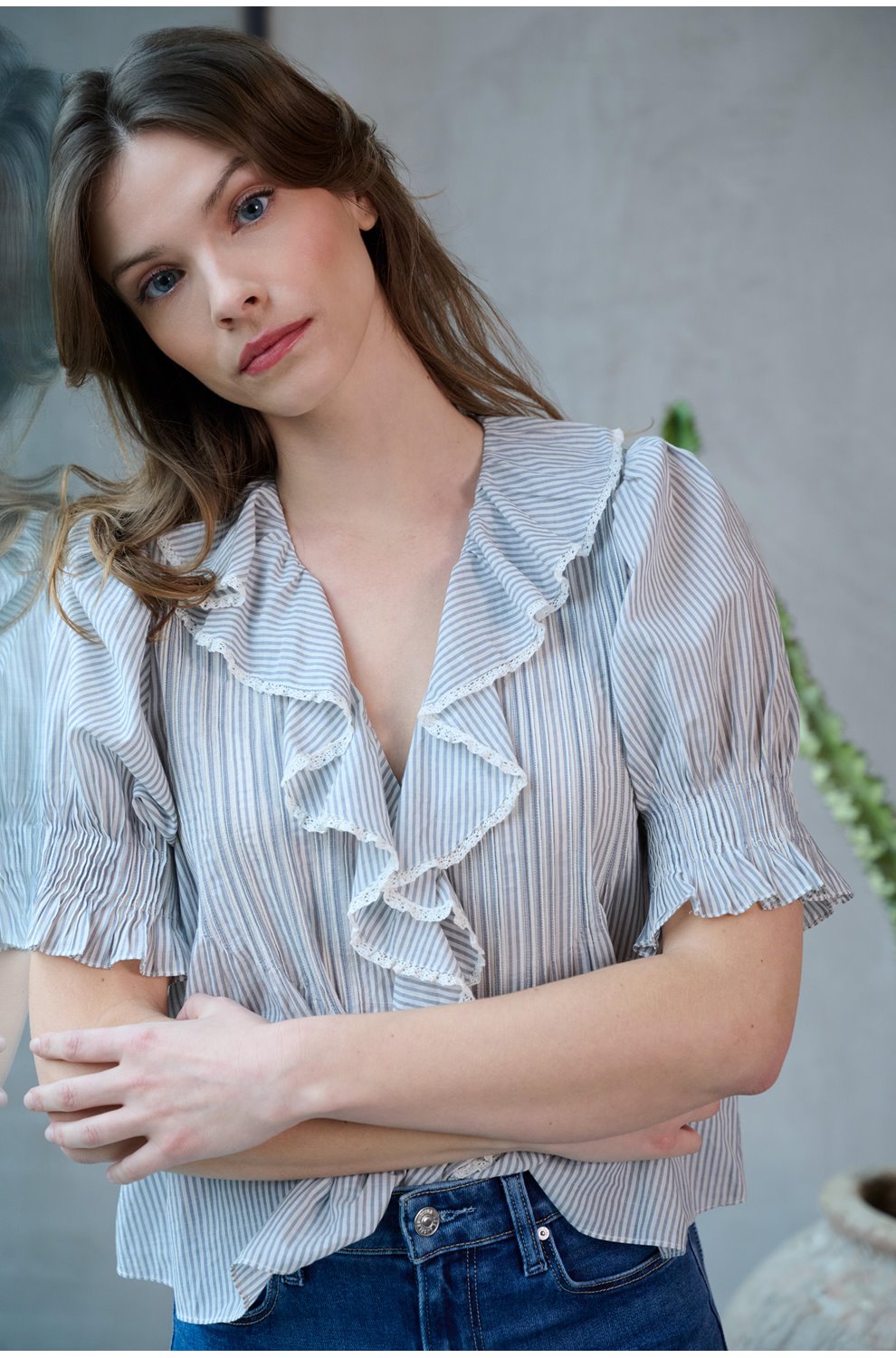 Henri Top in Adelaide Stripe