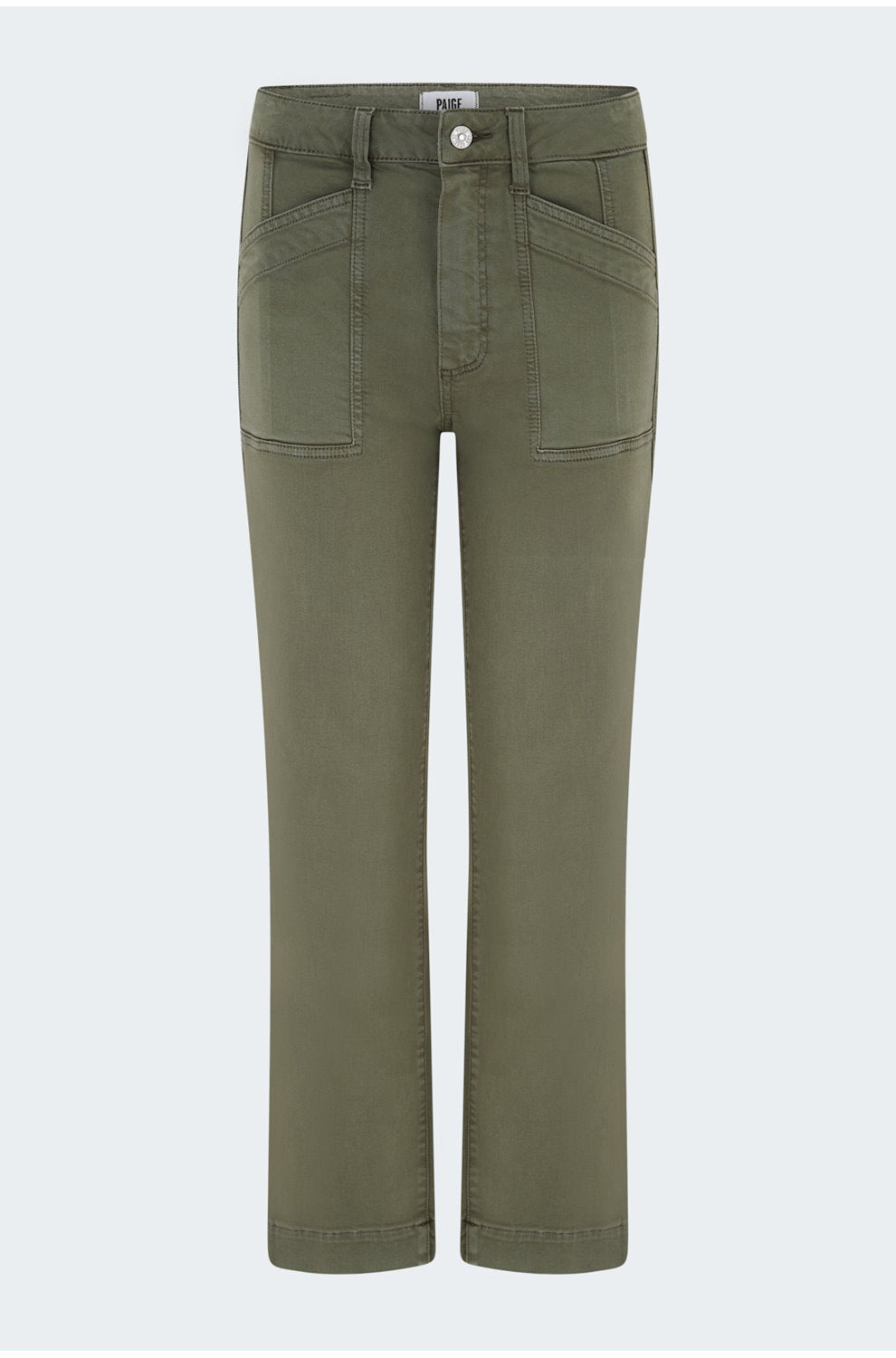 Quincy Ankle Straight Trouser in Vintage Ivy Green