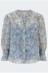 Ashlynn Blouse in Blue Multi