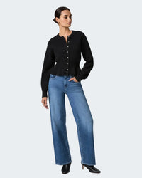 Tatum Wide Leg Jean in Bookshelf