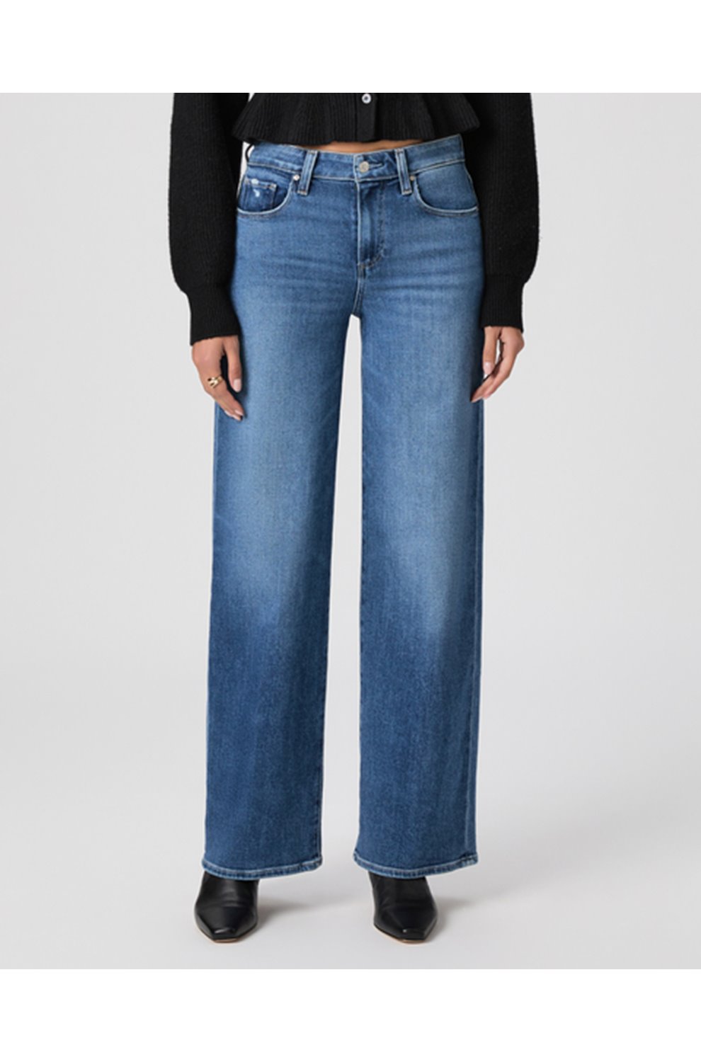 Tatum Wide Leg Jean in Bookshelf