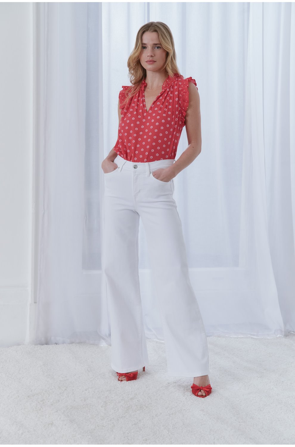Le Slim Palazzo in White
