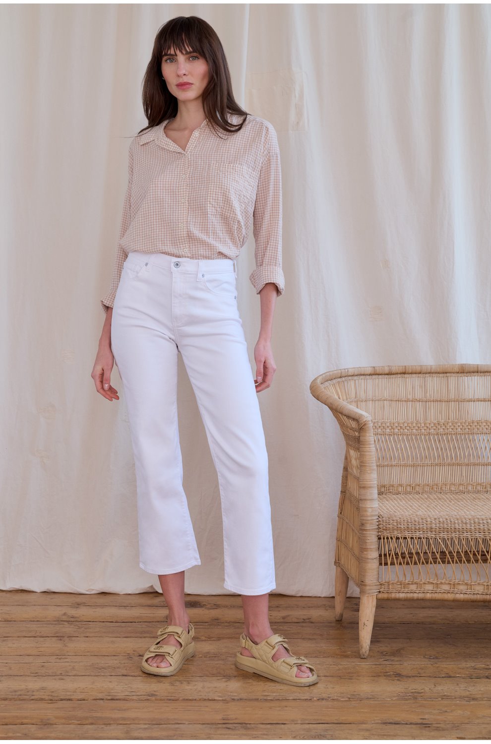 Brinley Crop in Gallery White