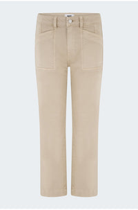 Quincy Ankle Straight Trouser in Warm Sand