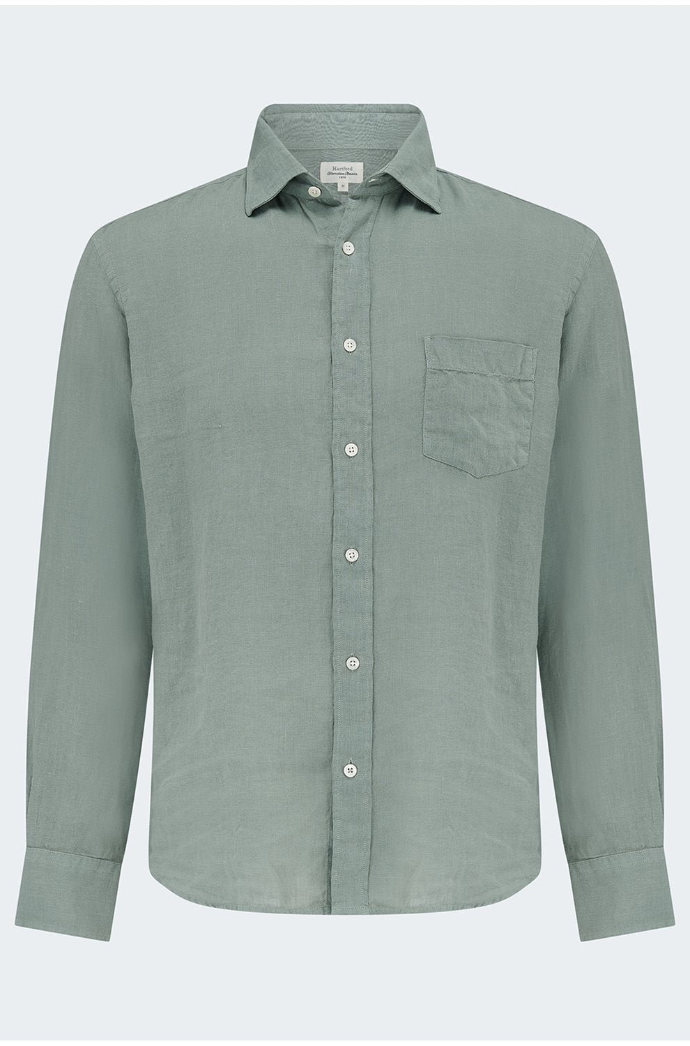 Paul Linen Shirt in Cactus Green