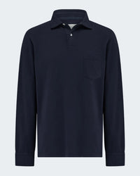 Pique Polo in Navy