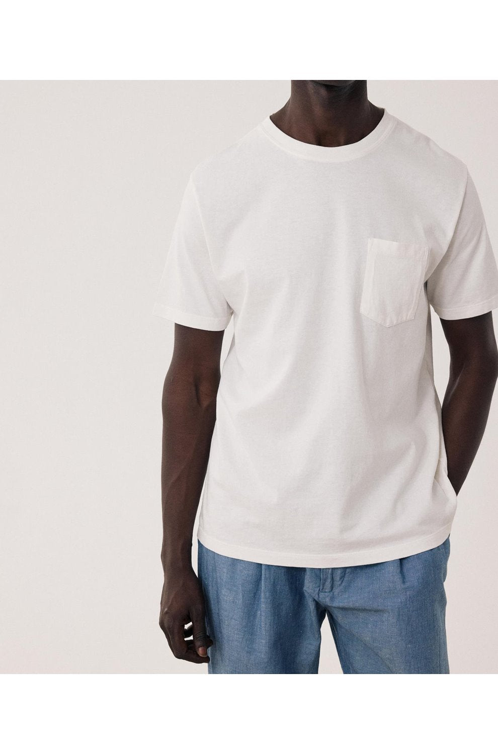 One Pocket Tee in Off White
