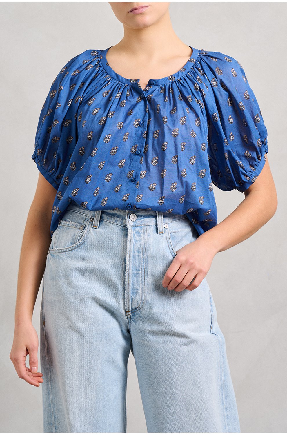 June Top in Eartha Paisley