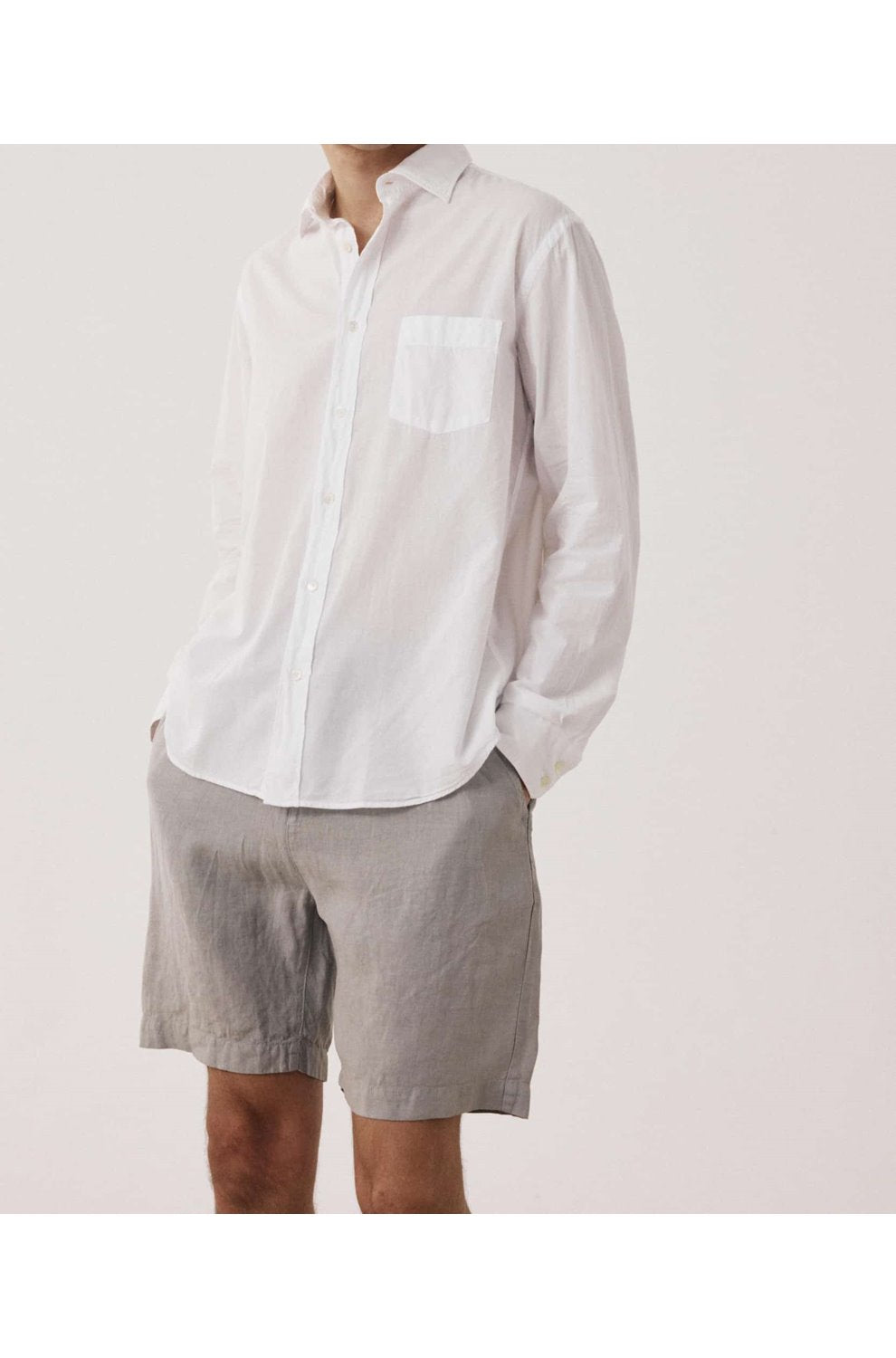 Paul Cotton Lightweight Shirt in White