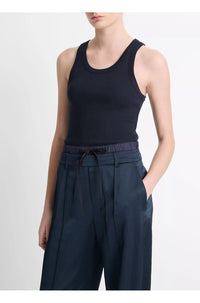 Scoop Neck Tank in Coastal