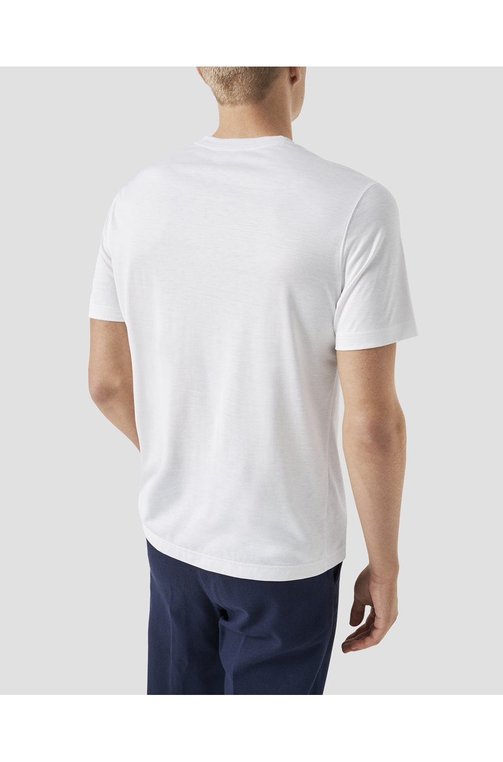 Cotton Silk T-Shirt in White