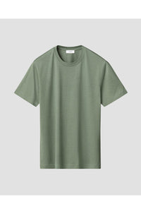 Cotton Silk T-Shirt in Dark Green