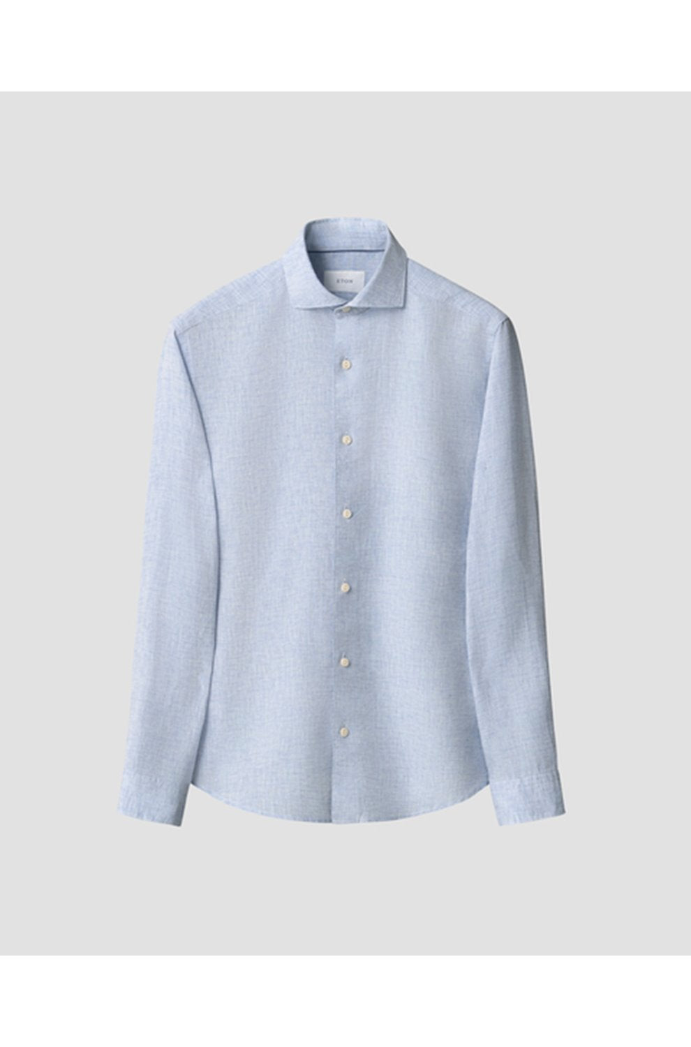Solid Linen Shirt in Light Blue