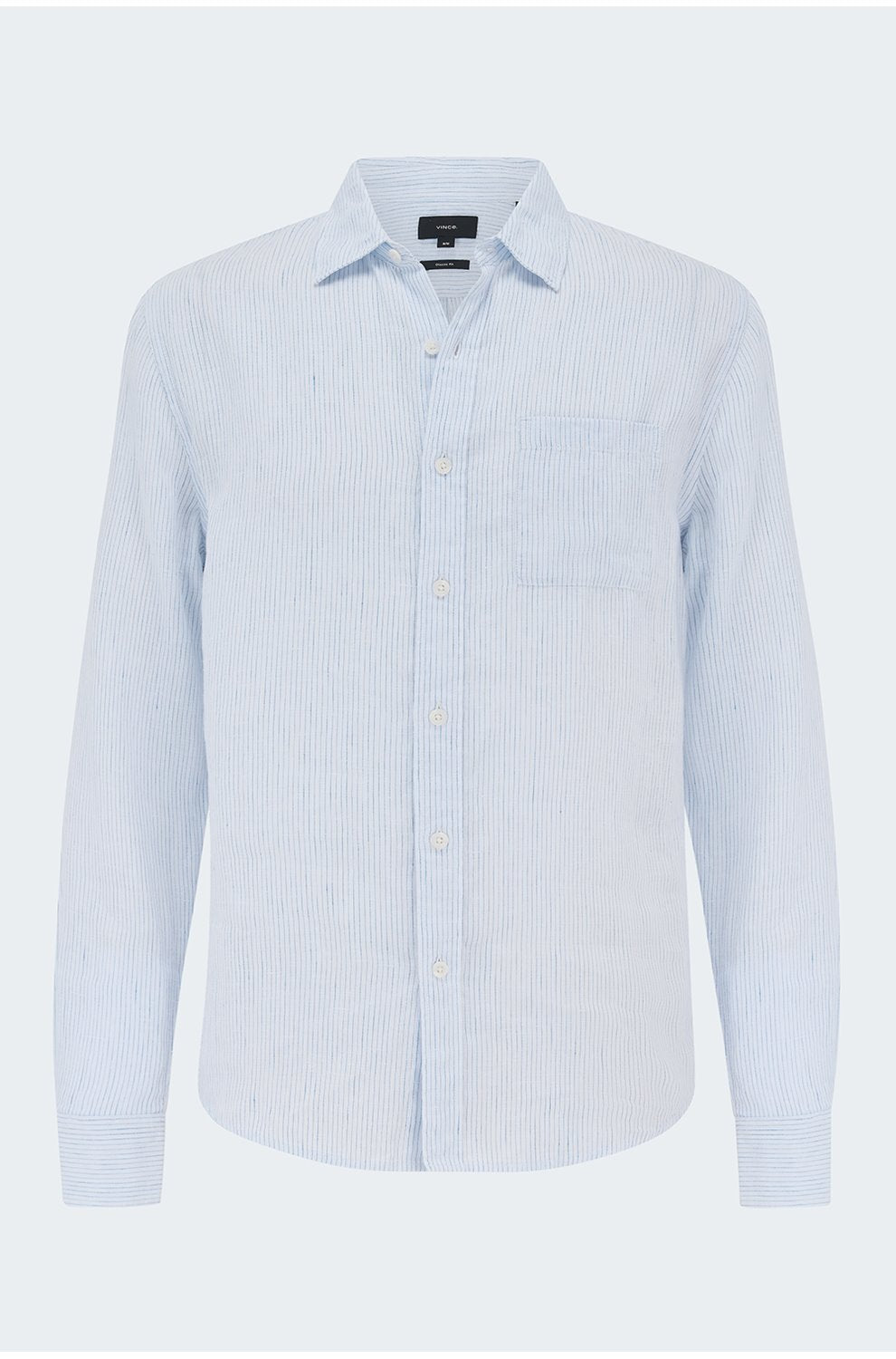 Tate Striped Shirt in White and Blue