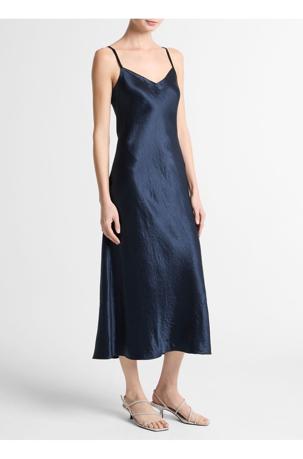 V-Neck Slip Dress in Coastal
